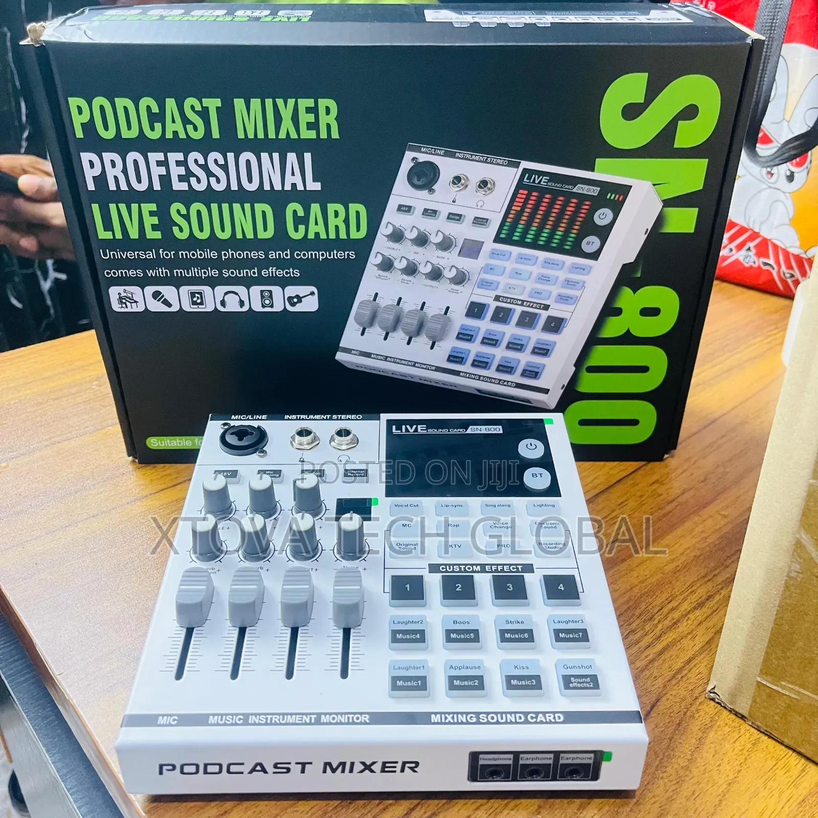 SN-800 Professional Podcast Mixer Live Sound Card