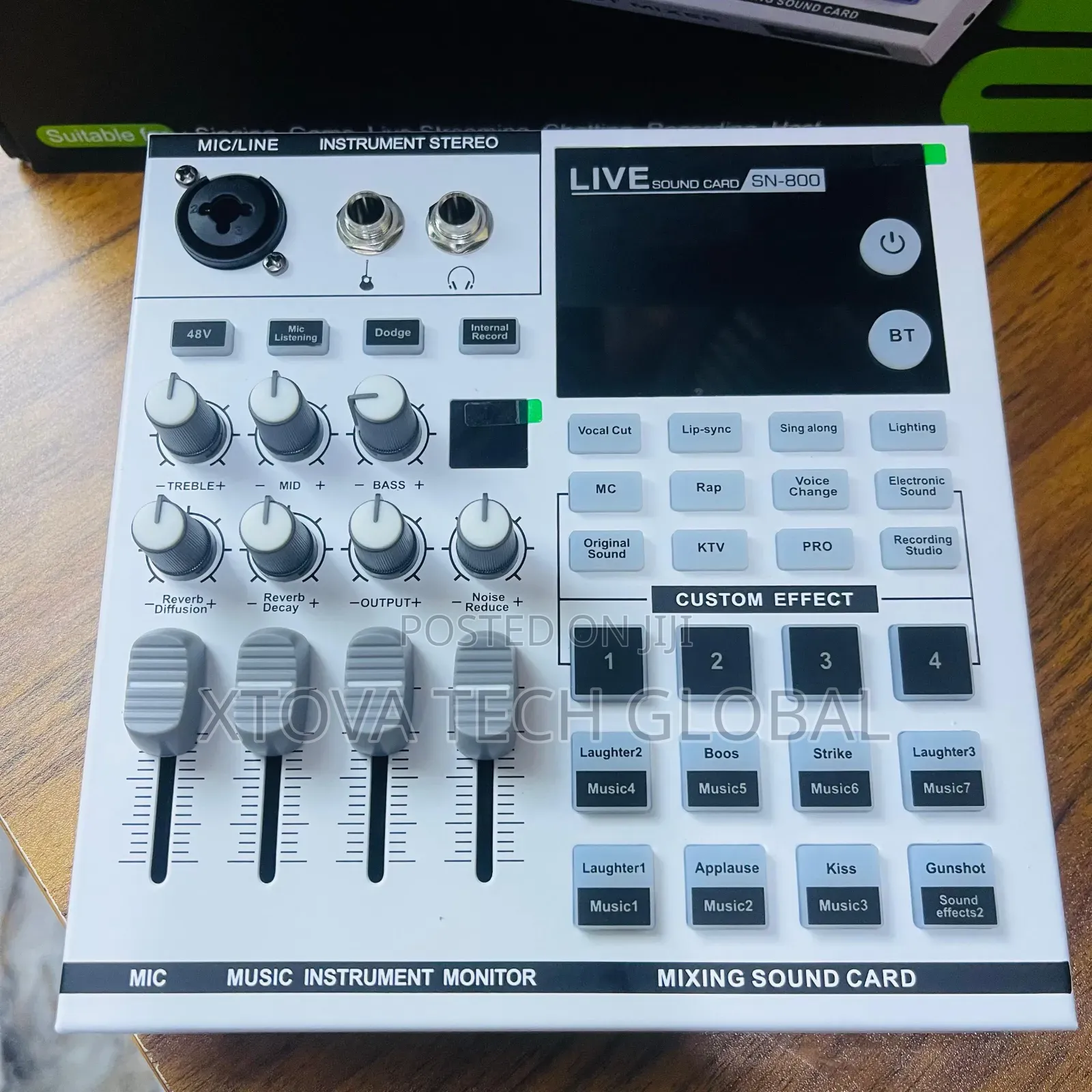 SN-800 Professional Podcast Mixer Live Sound Card