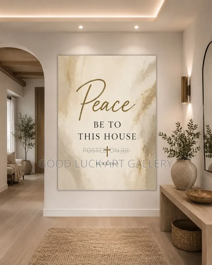 Peace Be to the House Canvas