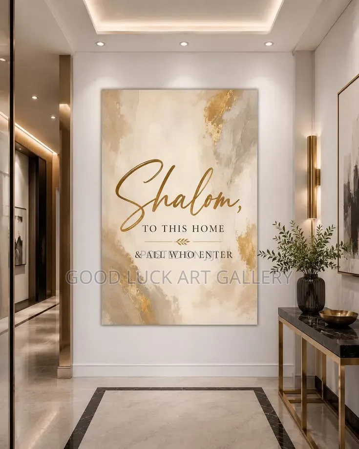 Peace Be to the House Canvas