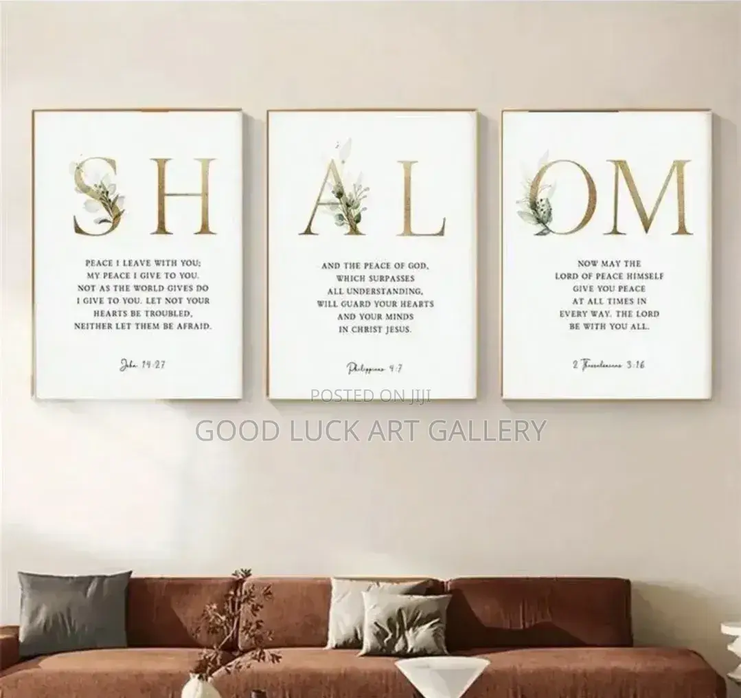 Shalom Bible Canvas Art