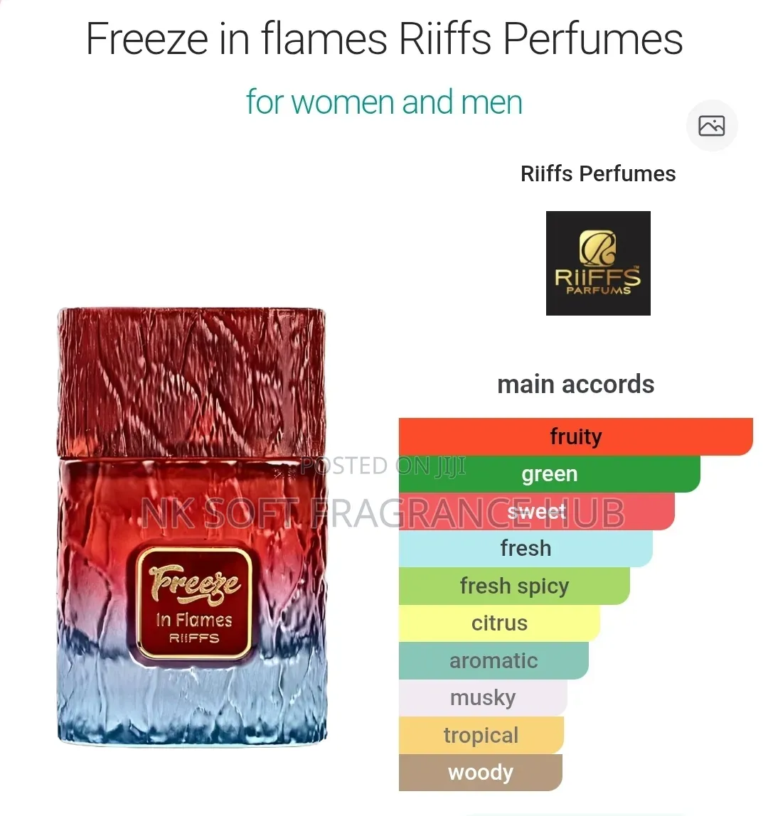 Freeze in Flames Extrait De Parfum 100ml by Riiffs