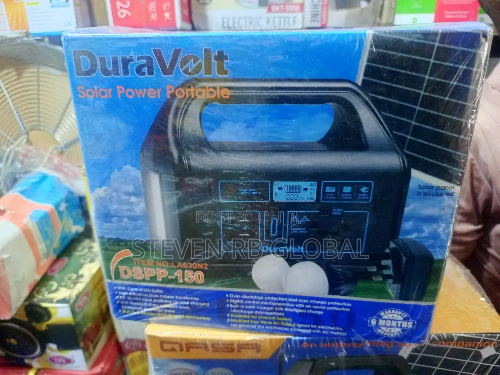 Duravolt DSPP-150 Solar Power Station | 150w