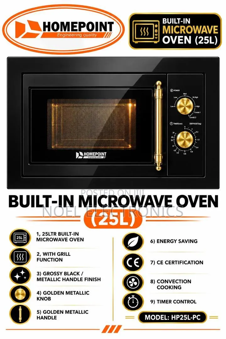 Homepoint 25 Litres Built-in Microwave Oven (Hp25l-PC)