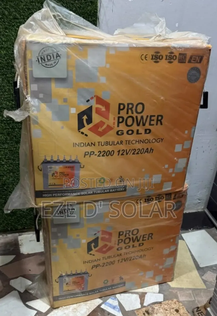 Pro Power Gold 12V 220Ah Deep-Cycle Tubular Battery