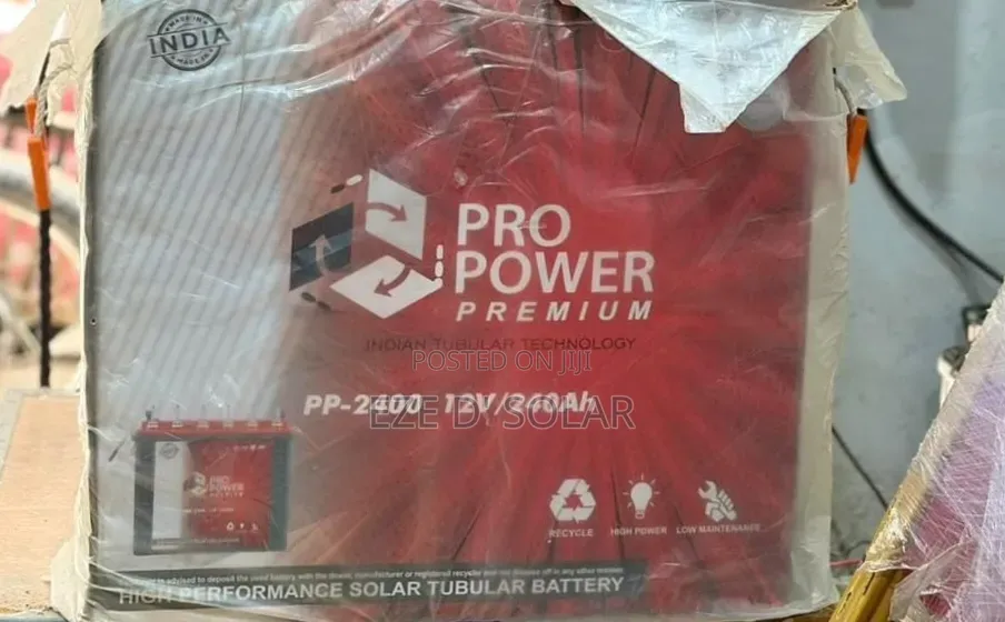Pro Power Premium 12/240ah Tubular Battery