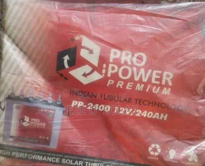 Pro Power Premium 12/240ah Tubular Battery
