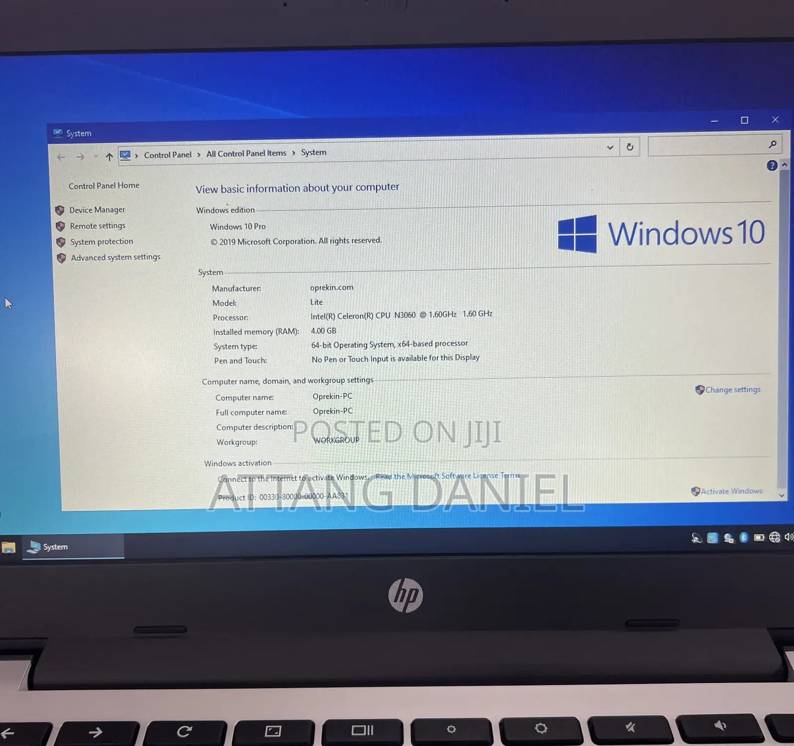 Laptop HP Chromebook 11 G4 4GB Intel Celeron eMMC 16 GB