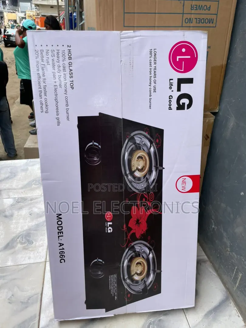 LG 2 Burner Glass Table Gas Cooker