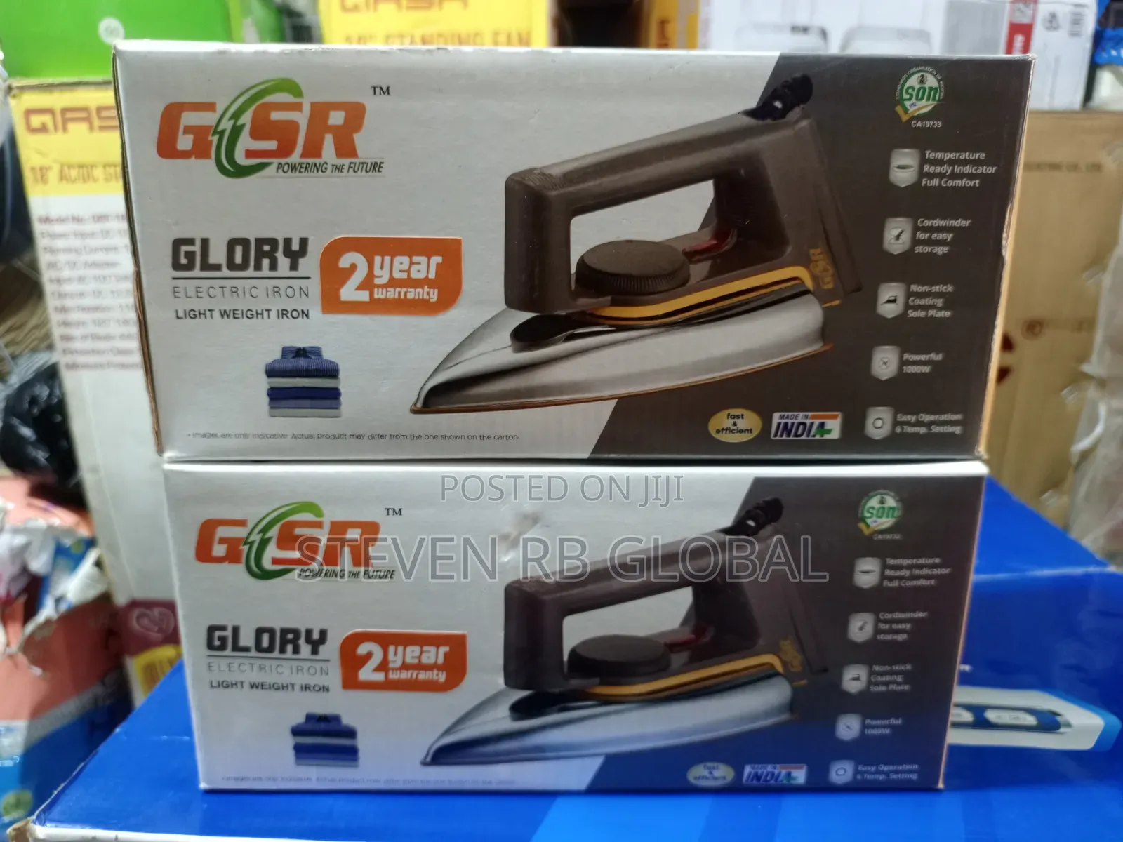 GSR Glory 1000w Electric Iron | GSR Cats733