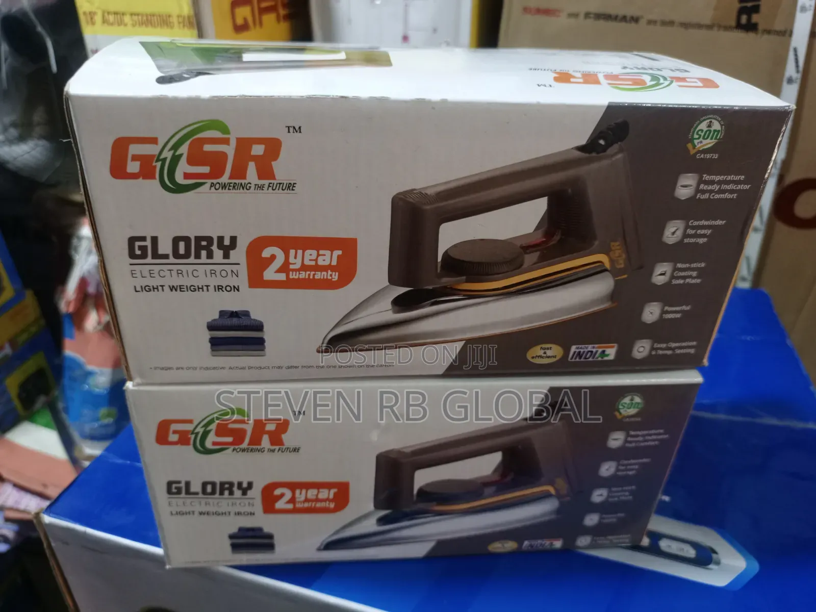 GSR Glory 1000w Electric Iron | GSR Cats733
