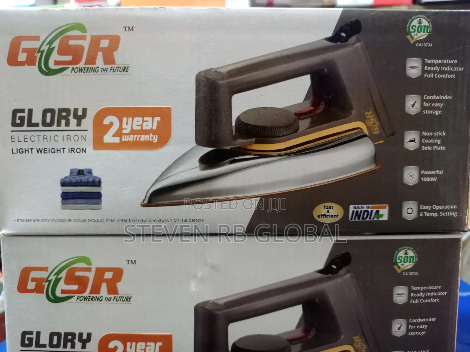 GSR Glory 1000w Electric Iron | GSR Cats733