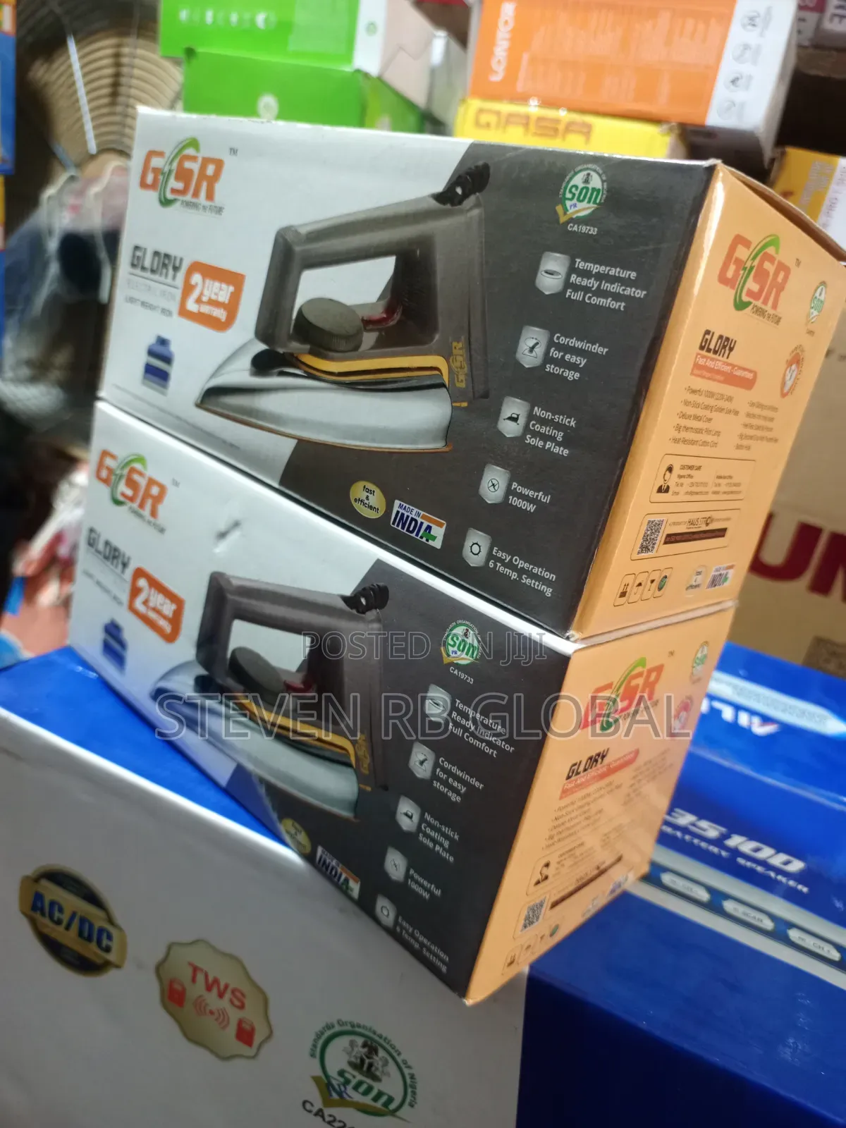 GSR Glory 1000w Electric Iron | GSR Cats733