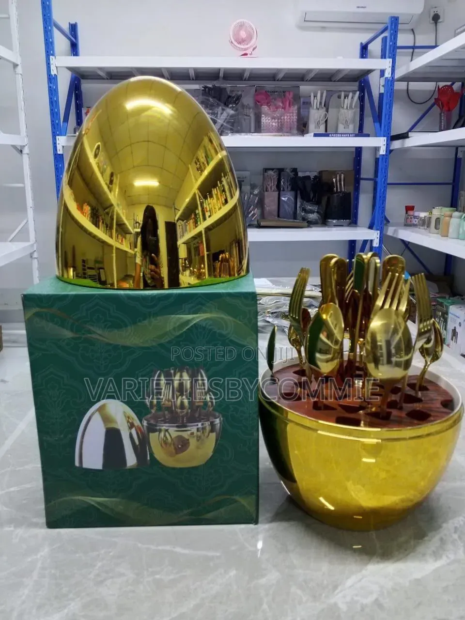 24pcs Luxury Eggs Shape Cuttelery Sets