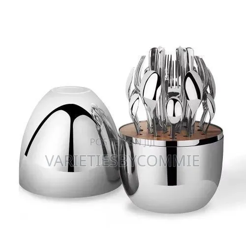 24pcs Luxury Eggs Shape Cuttelery Sets