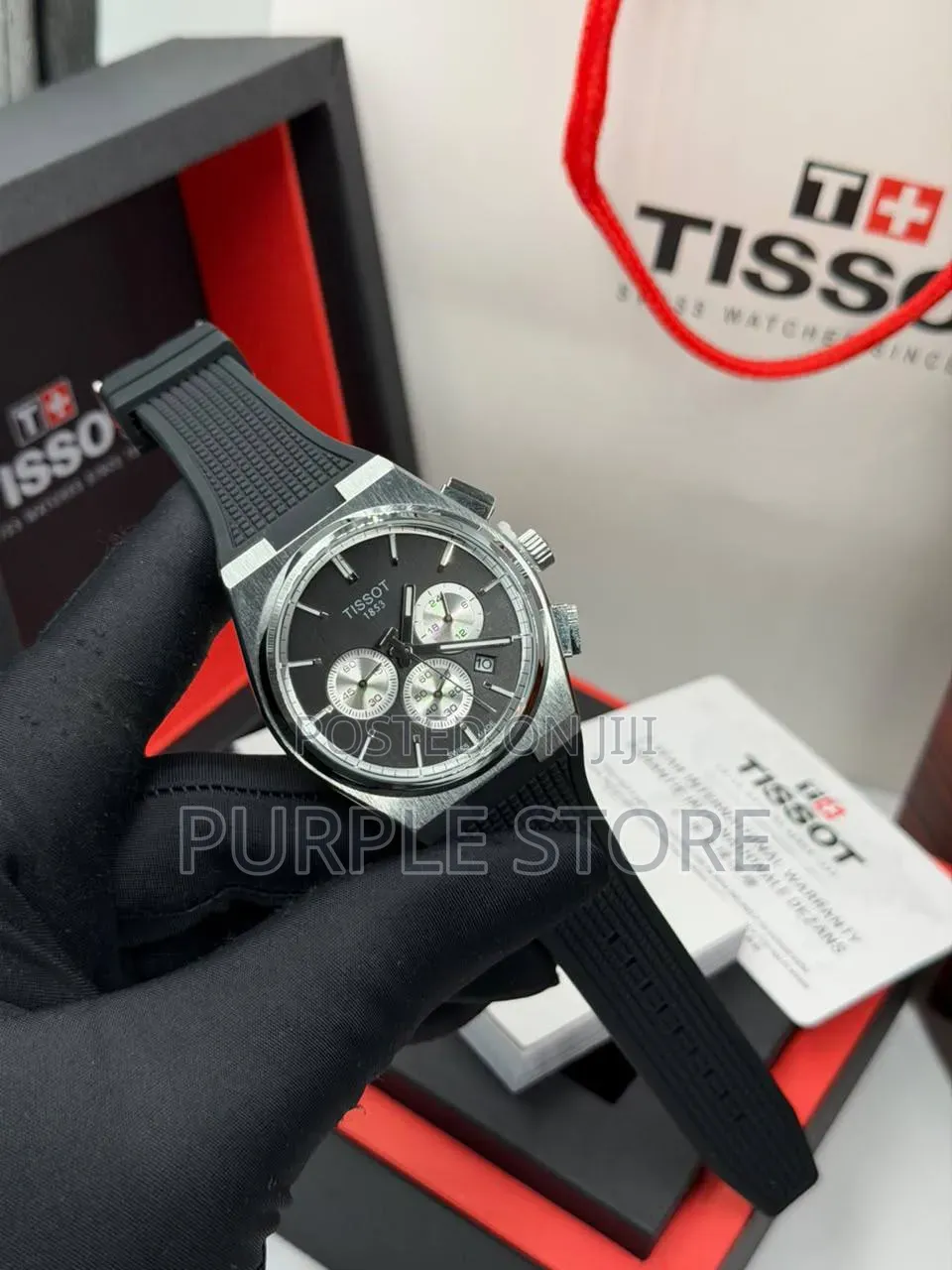 Tissot Chronograph Silicone Strap Watches