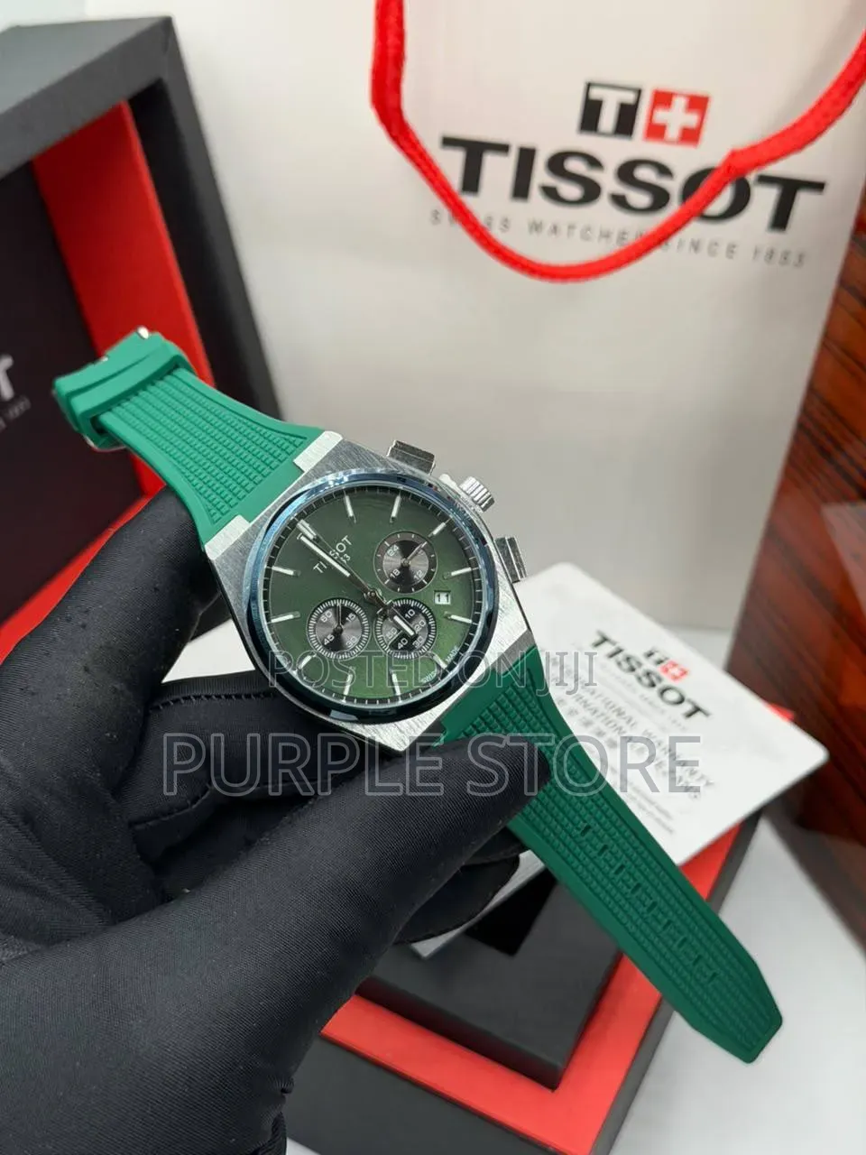Tissot Chronograph Silicone Strap Watches