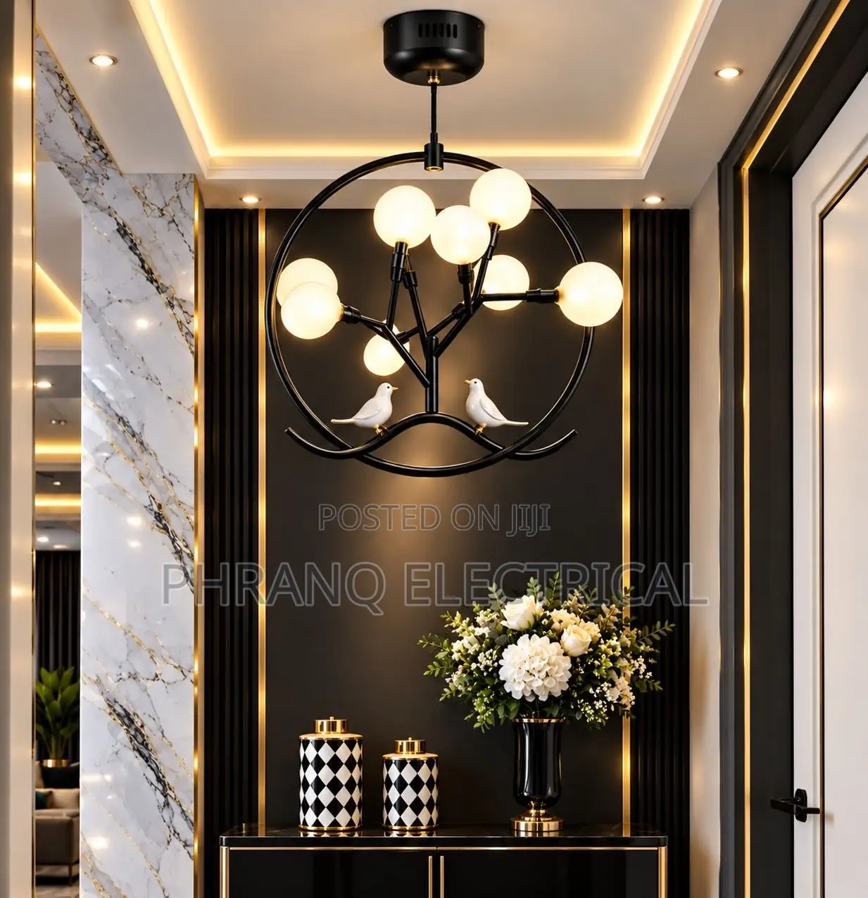 Nordic Modern LED Glass Chandeliers Lights