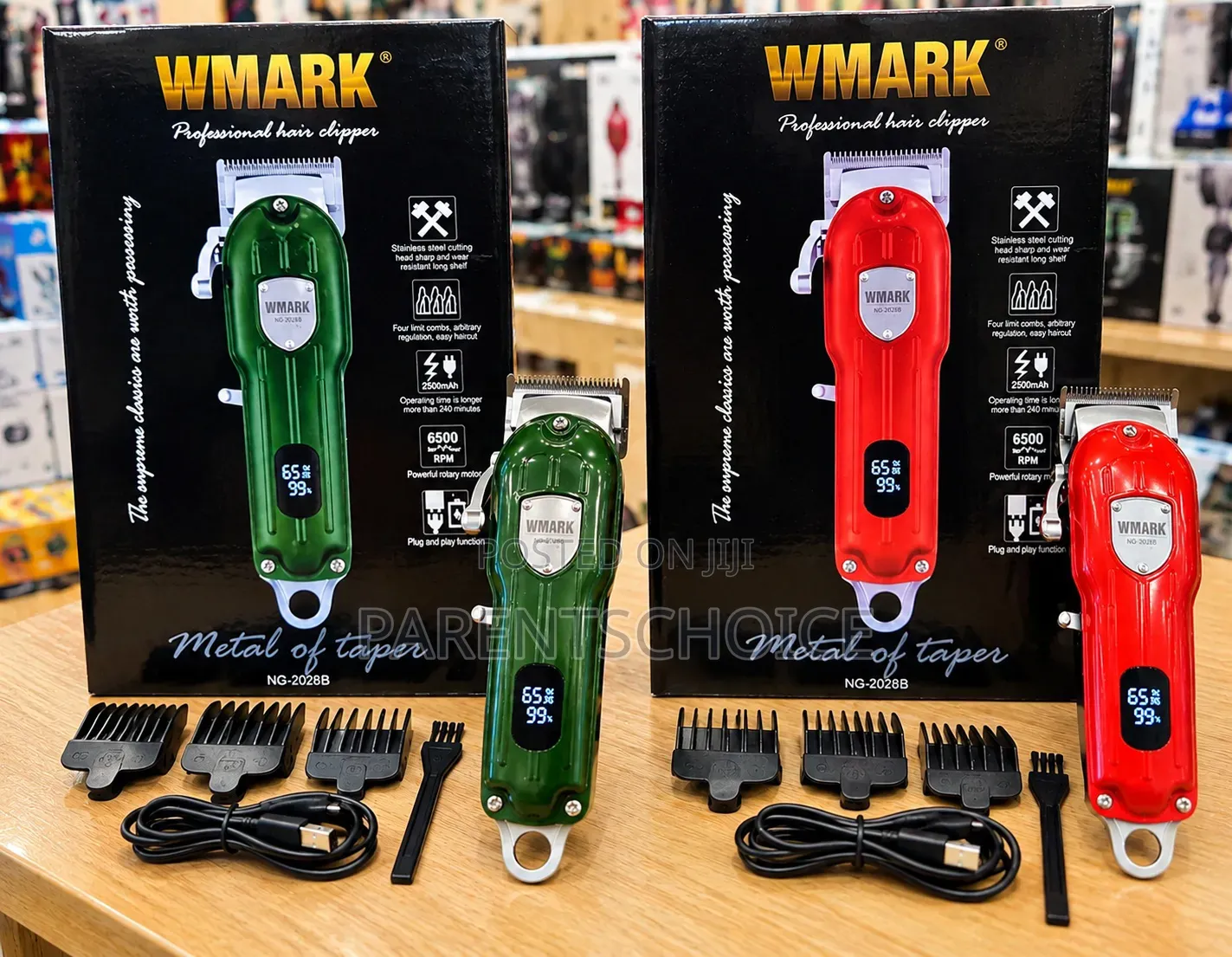 WMARK NG-2025B All-Metal Professional Rechargeable Hair Clippers