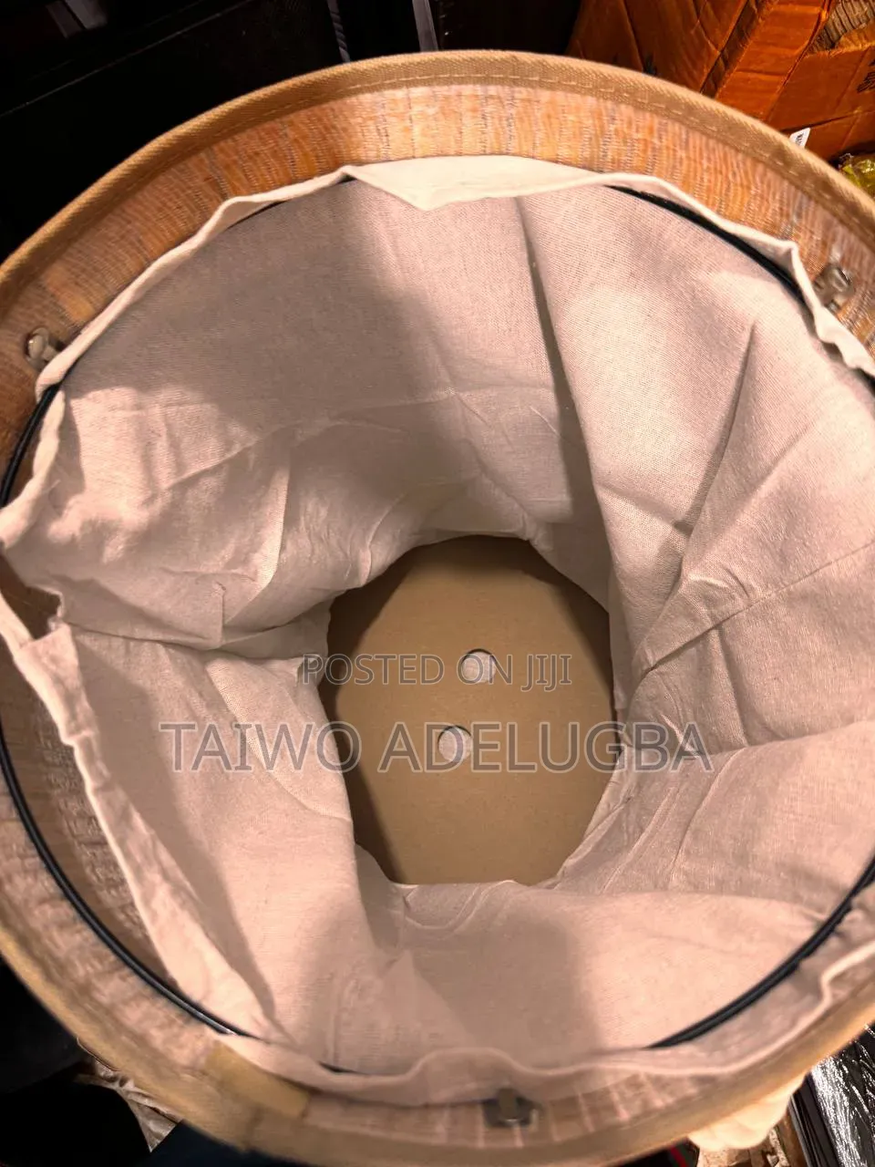 Premium Bamboo Laundry Bag Round