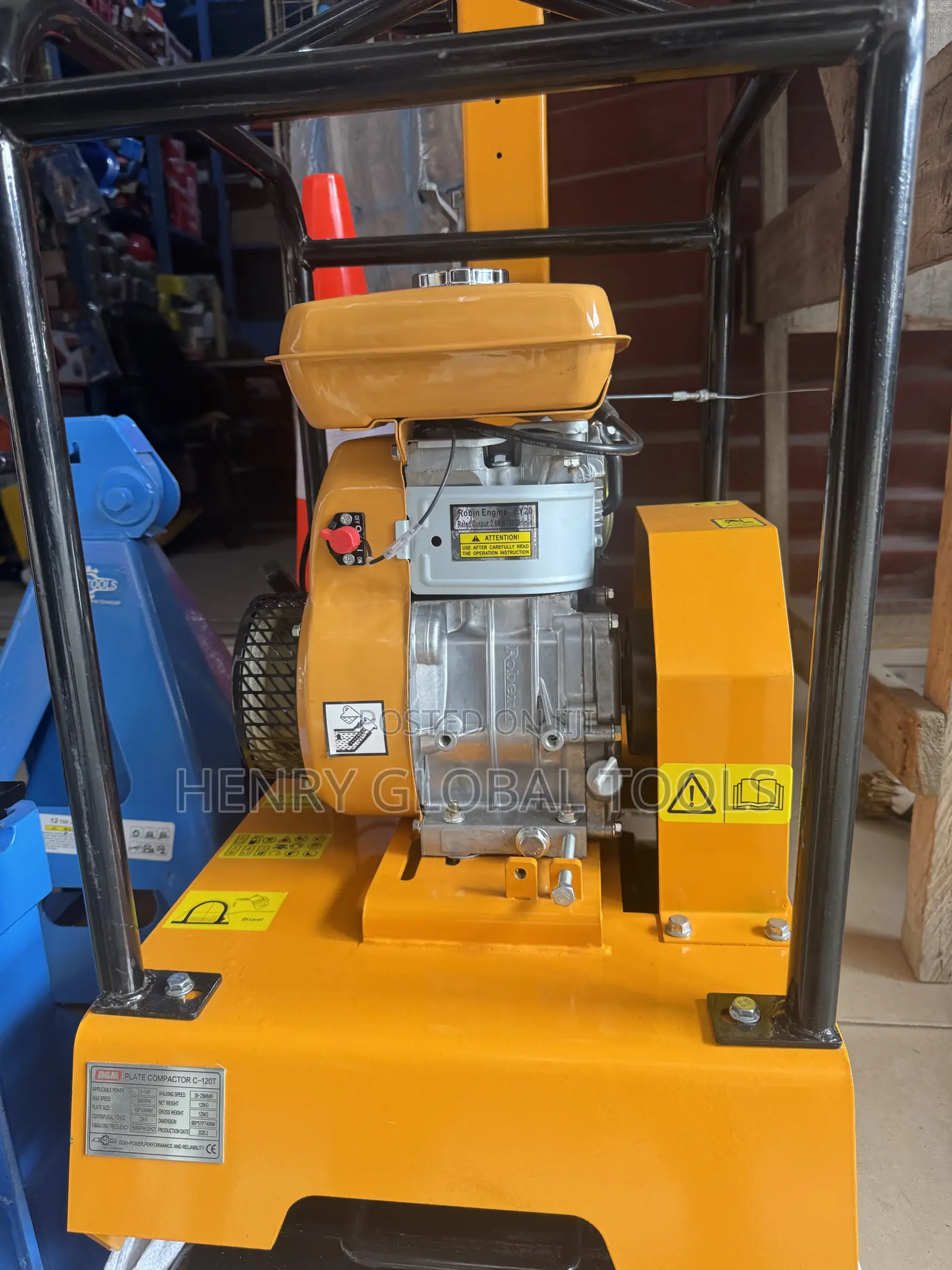 DGM C-120t Heavy-Duty Petrol Plate Compactor