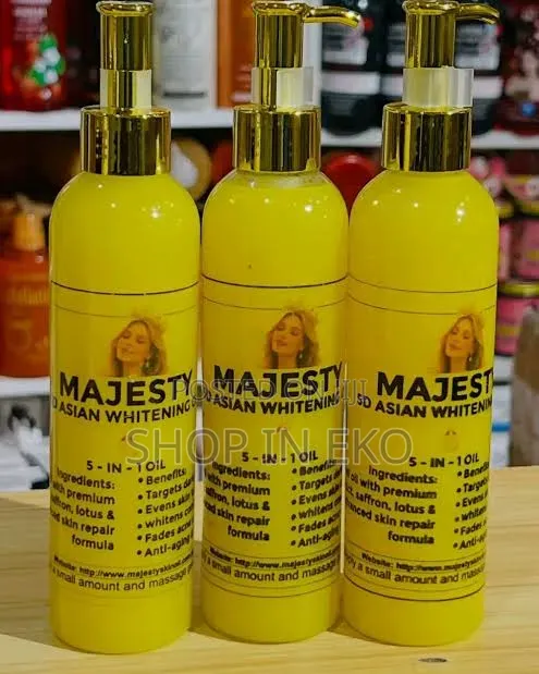 Majesty 5D Asian Whitening Oil – 5-in-1 Skin Repair Brighten Body Oil