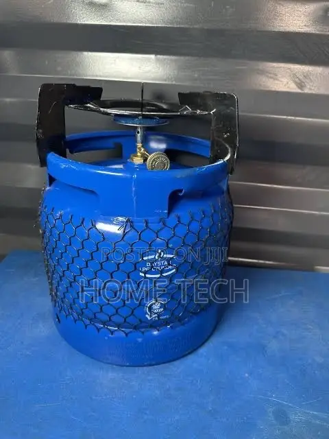 6kg Gas Cylinder With Single Burner Black Steel Stand
