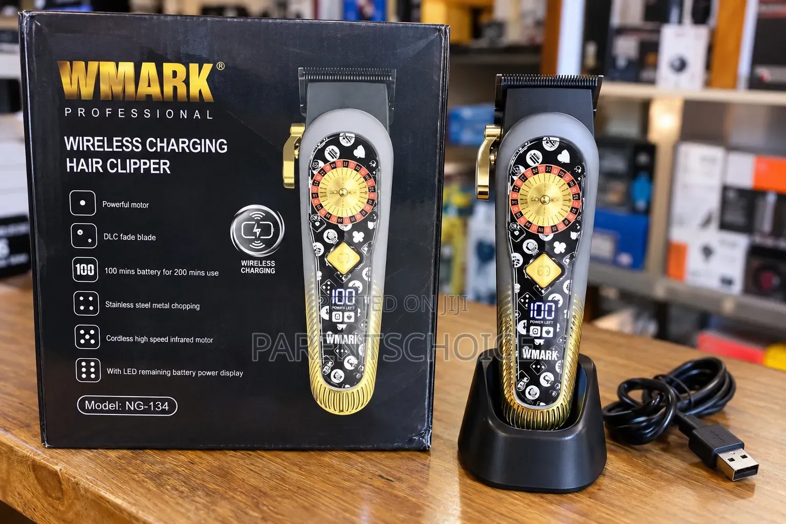 WMARK NG-135 Wireless Charging Hair Clipper