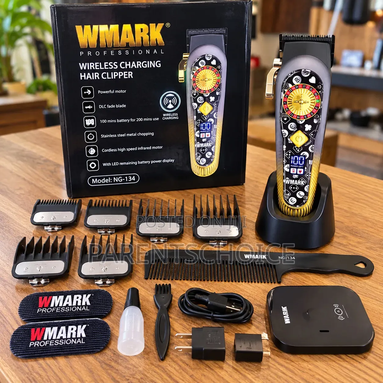 WMARK NG-135 Wireless Charging Hair Clipper