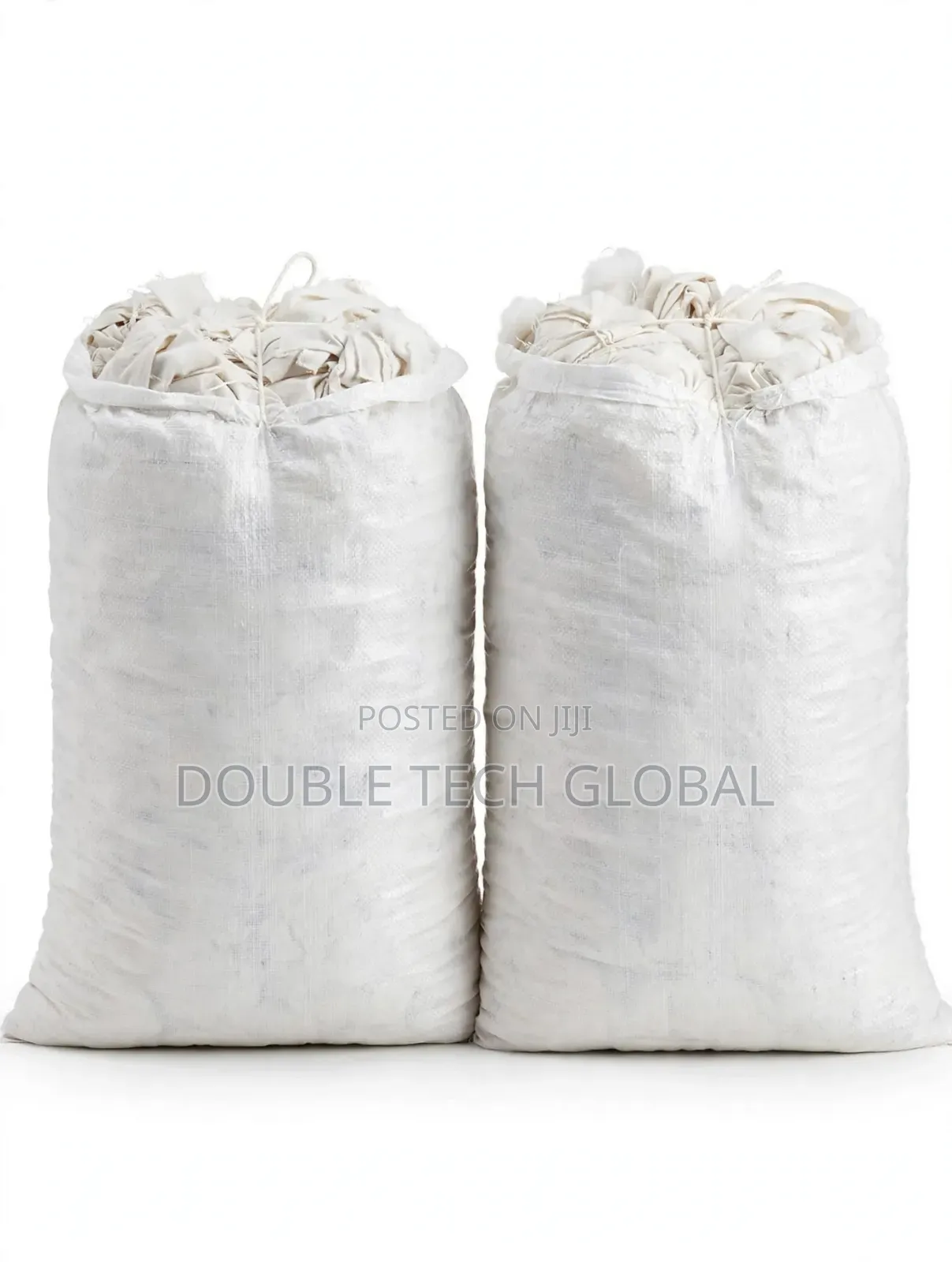 25KG Industrial White Cotton Rag / Cleaning T-Shirts - Offshore Grade