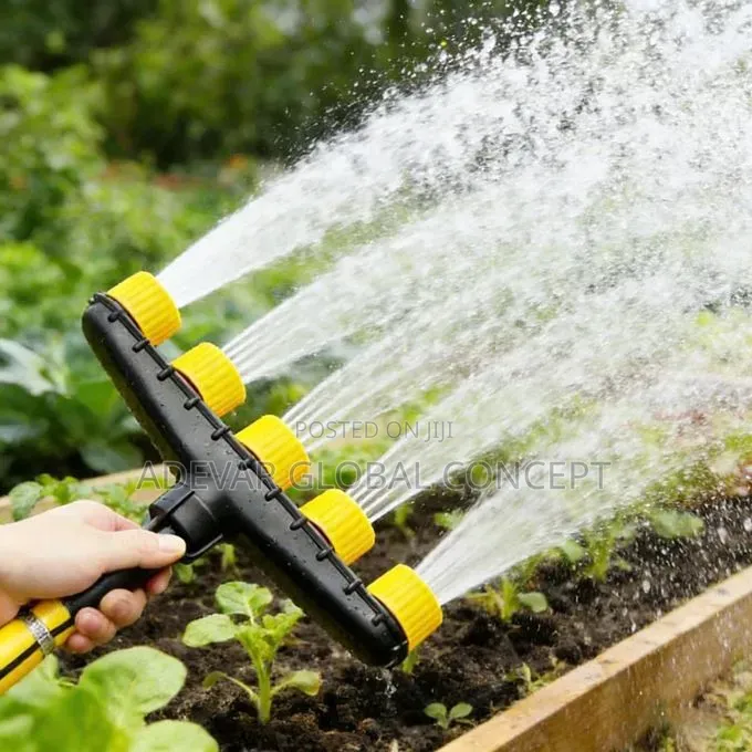 5 Head High Pressure Garden Hose Sprinkler Water Spray Car Wash