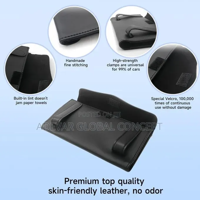 Tissue Box Holder for Car PU Leather Tissue Box, Paper Carton