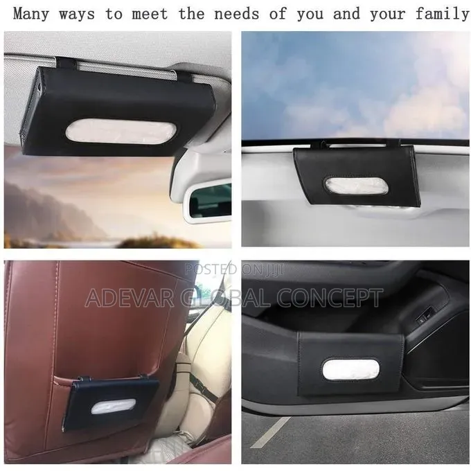 Tissue Box Holder for Car PU Leather Tissue Box, Paper Carton