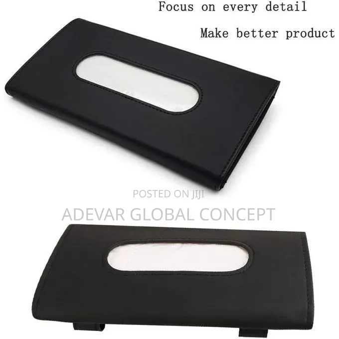 Tissue Box Holder for Car PU Leather Tissue Box, Paper Carton