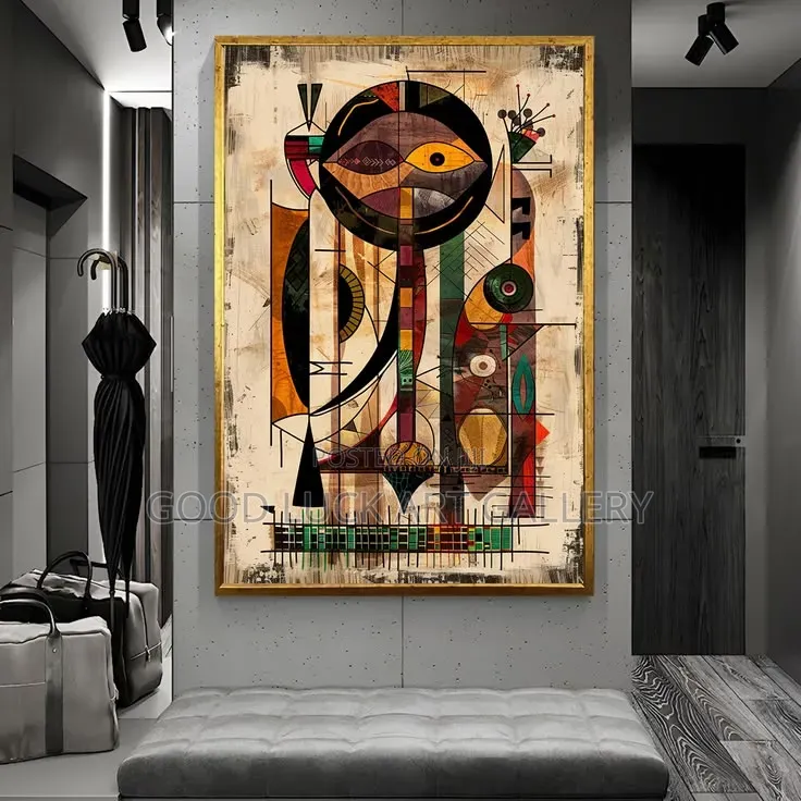 Abstract Flower Vase Art