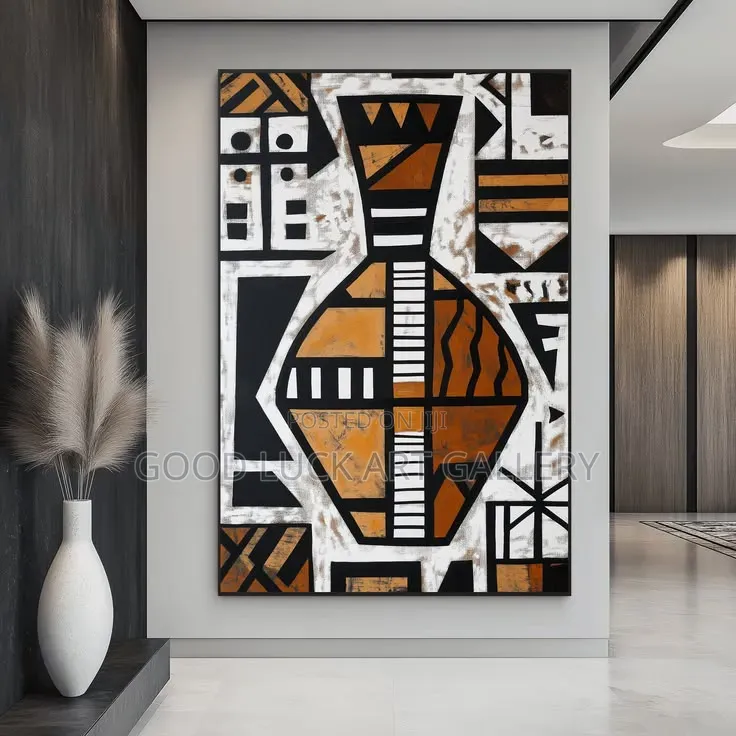 Abstract Flower Vase Art