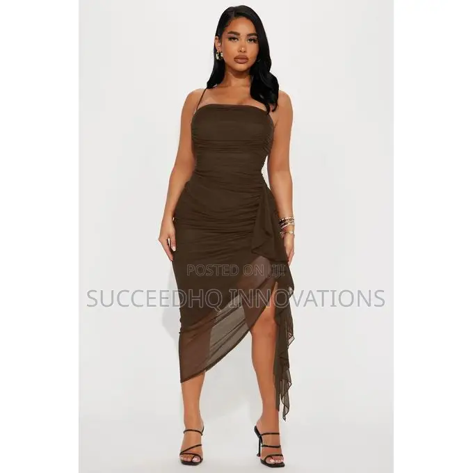 Pretty Lady Ruched Midi Dress