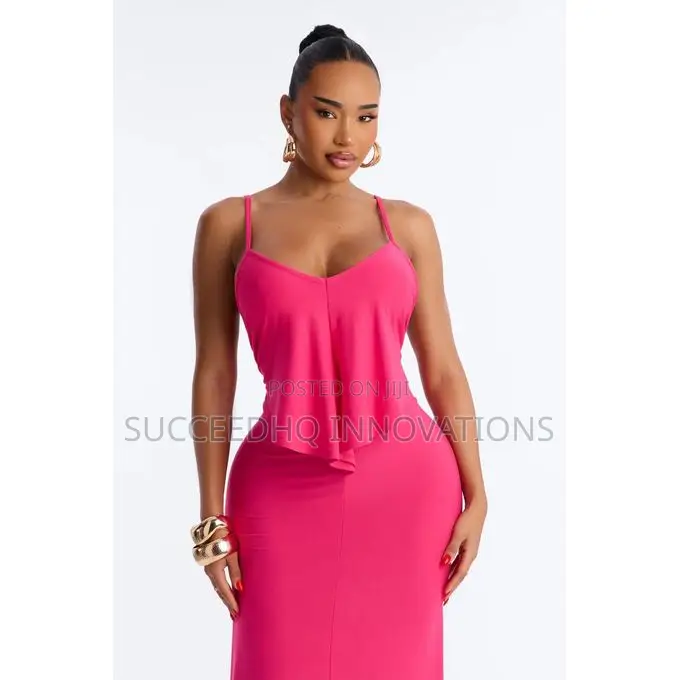 Selena Backless Drape Maxi Dress