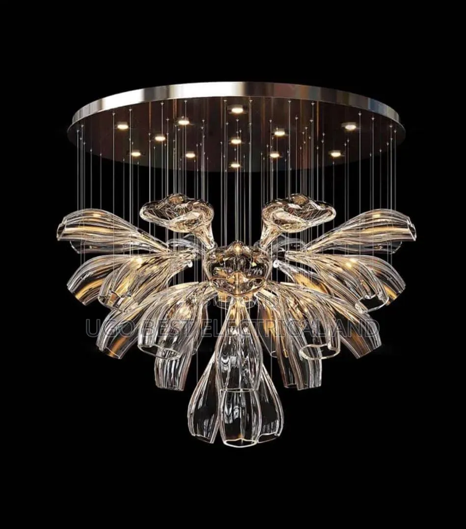 Luxury Flush Lighting Chandalier Led 3 Colour Changing With Remote