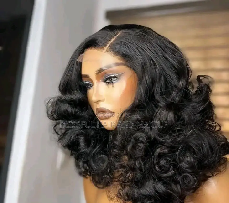 Brown Gold Pixie Curls, Bone Straight and Bouncy Curls