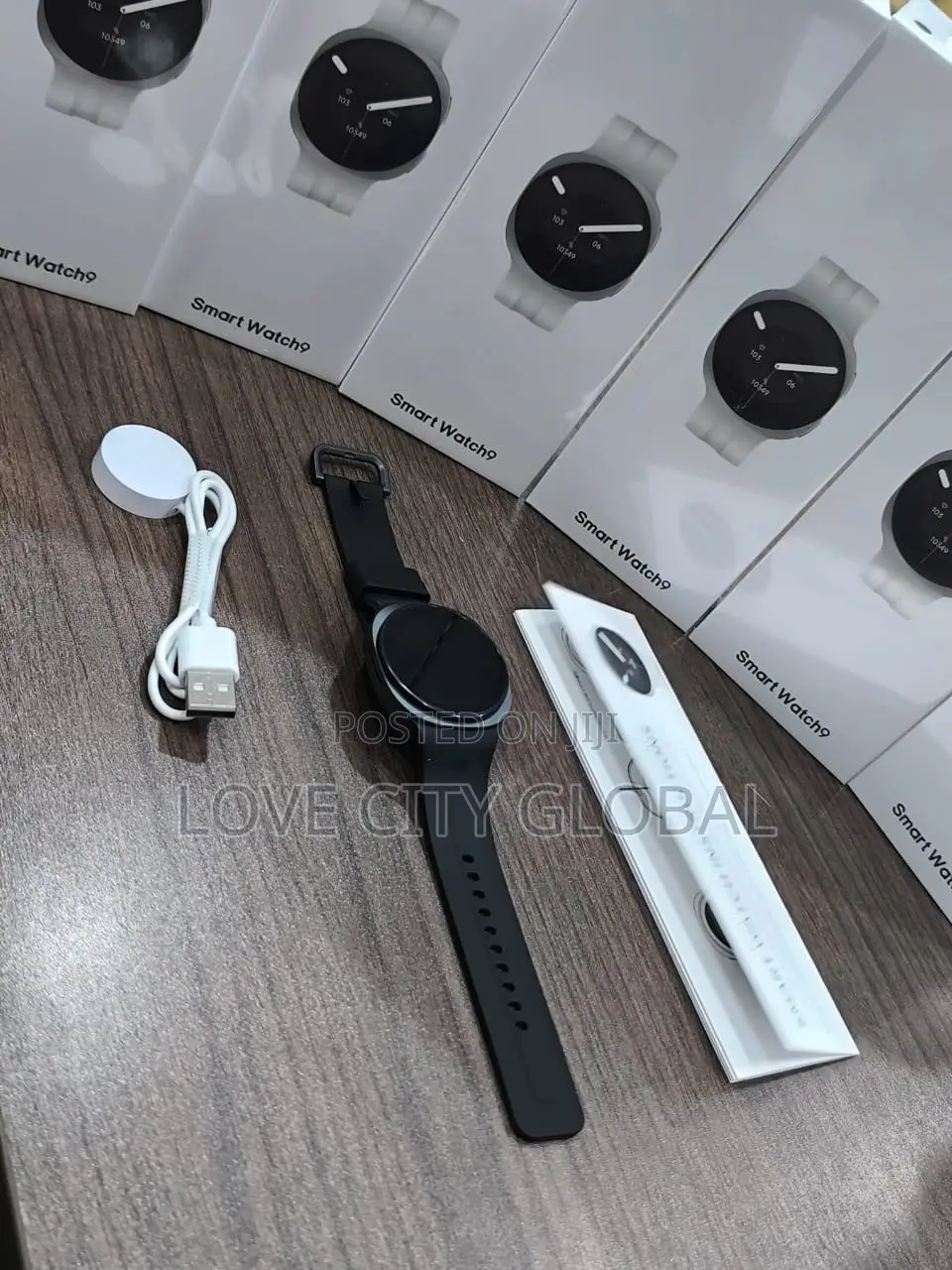 Smart Watch 9 Round Amoled Touch Screen Smartwatch Fitness Tracker