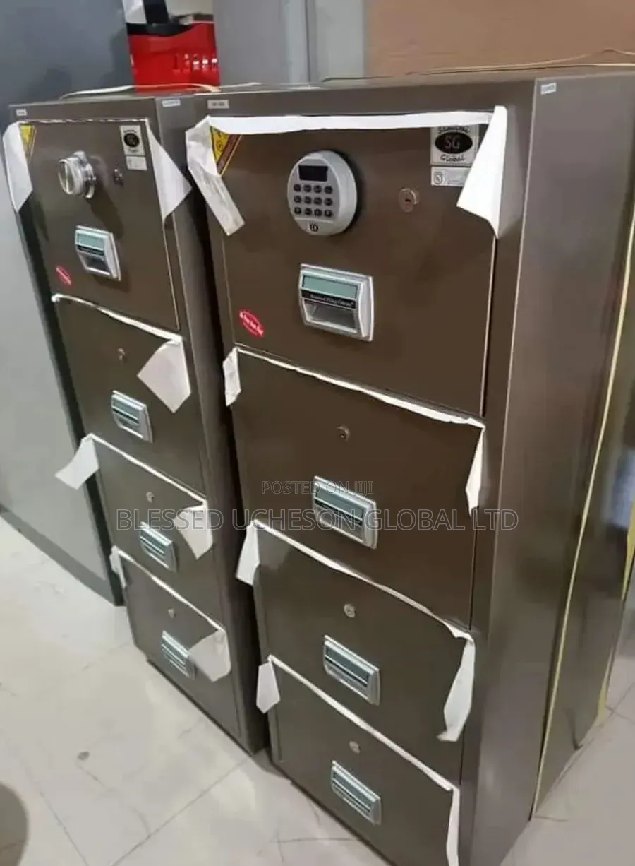 Heavy Duty 4-Drawer Fireproof Filing Cabinet With Digital Lock
