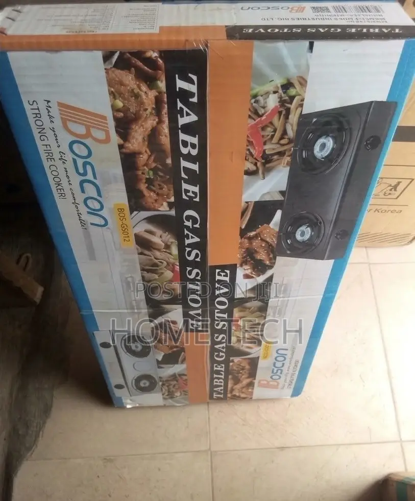 Boscon Deluxe Double-Burner Tabletop Steel Gas Stove – BOS-GS02