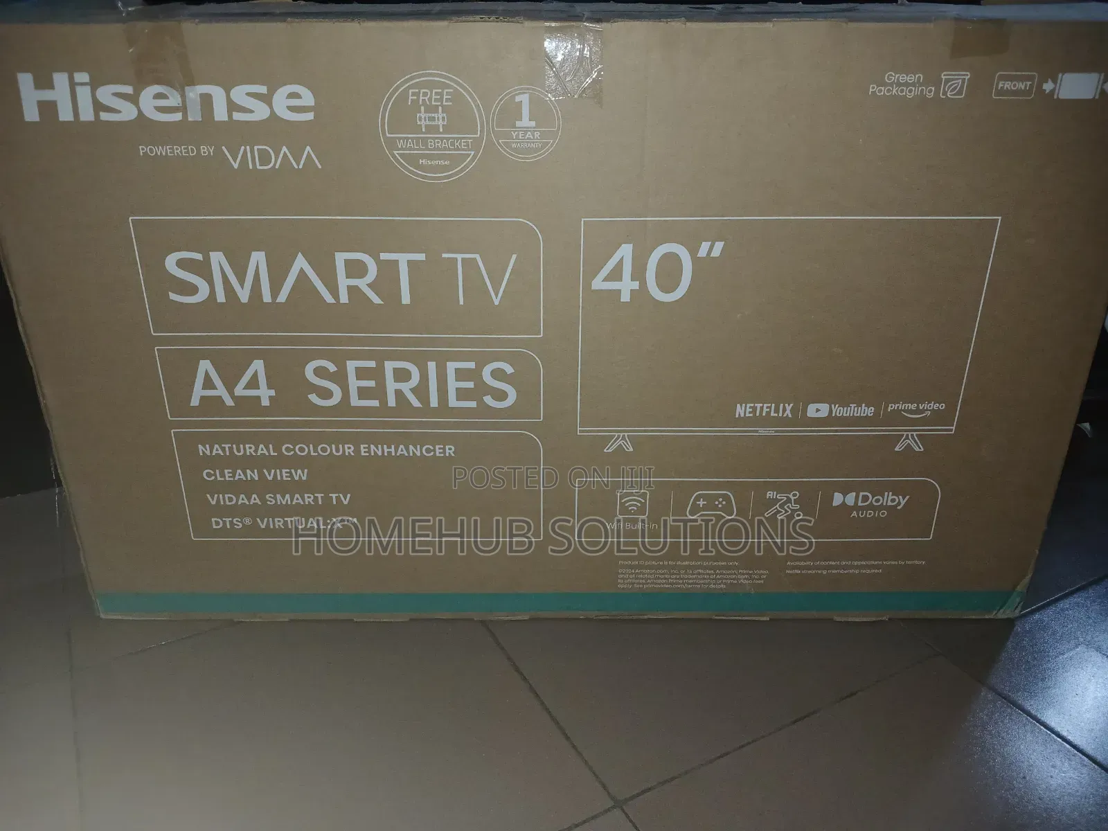 A Year Used 40 Inches Hisense Smart TV