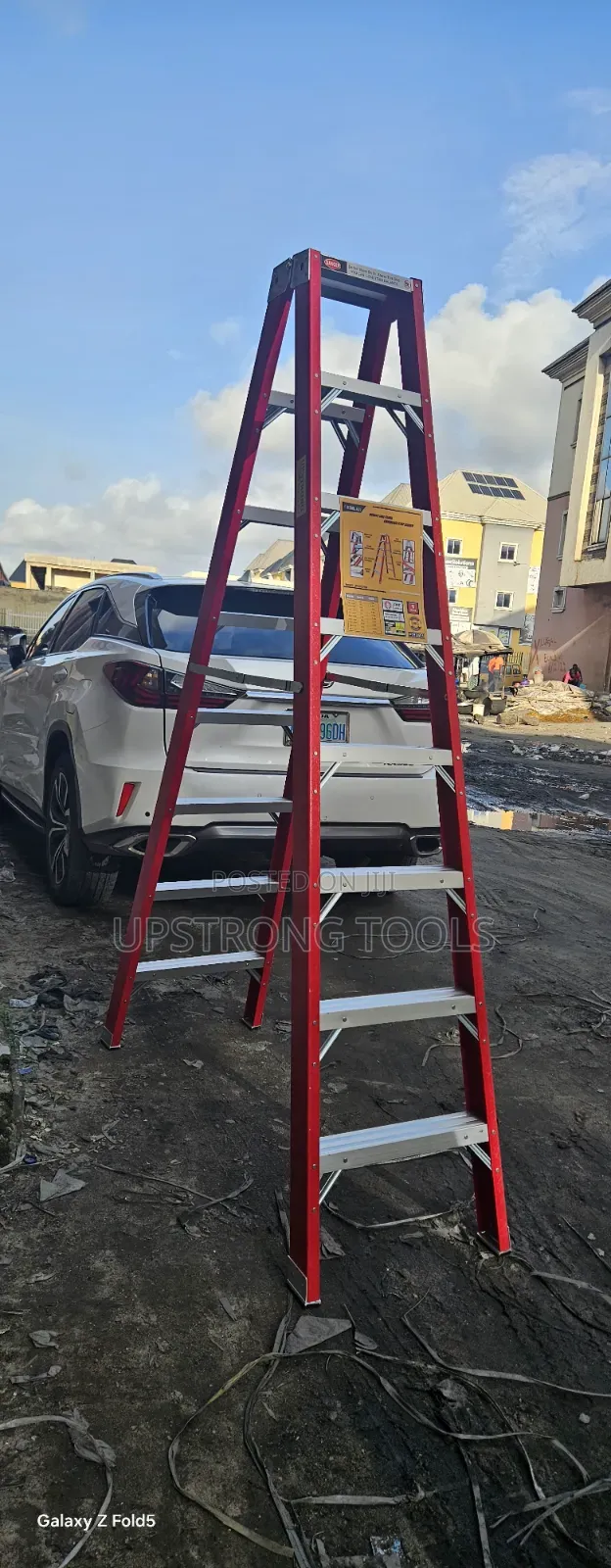 Fiberglass Double Sided Ladder
