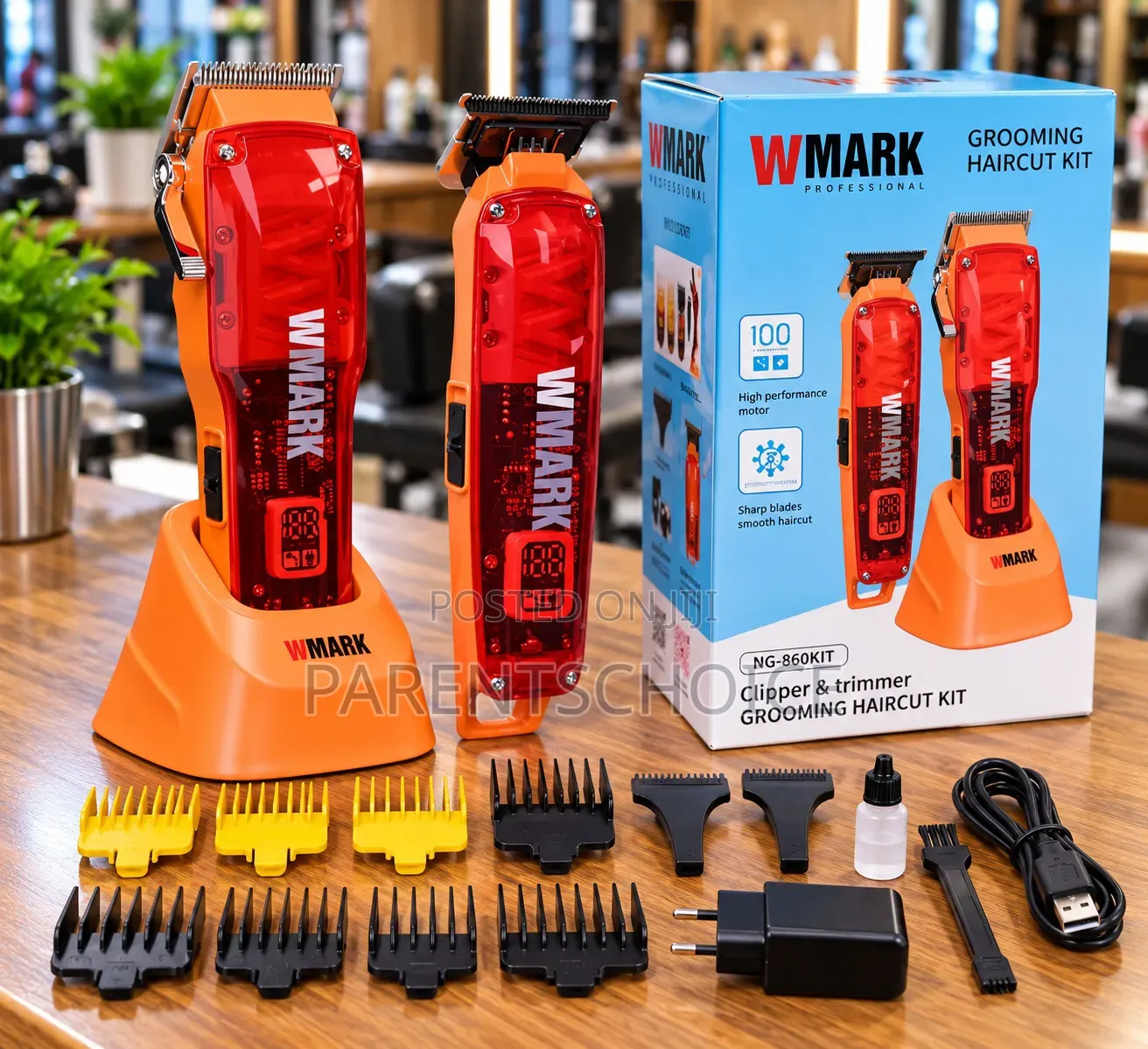Wmark NG - 604KIT Professional Rechargeable Trimmer and Clippers