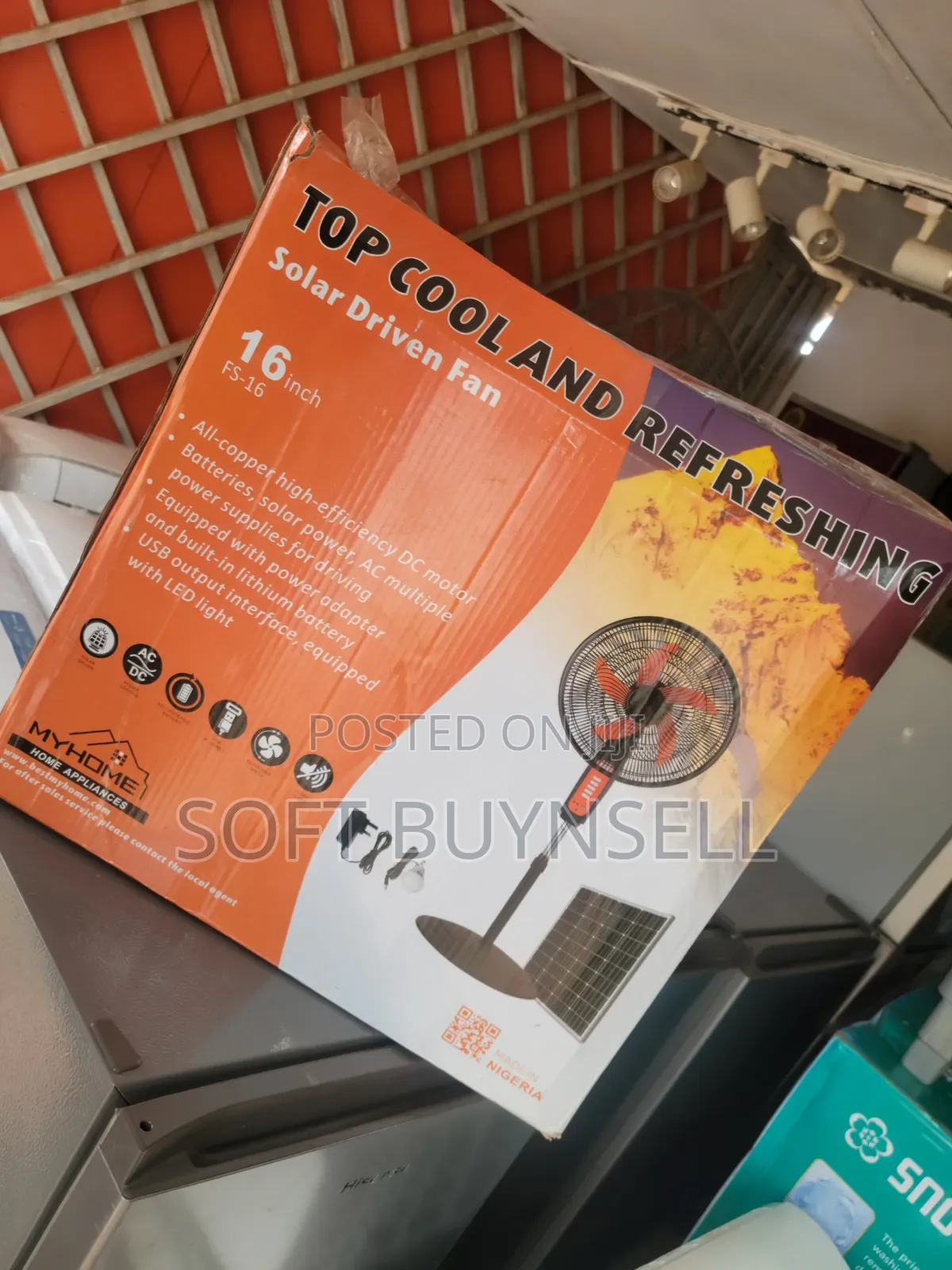 MyHome Solar and Electricity Charge Fan