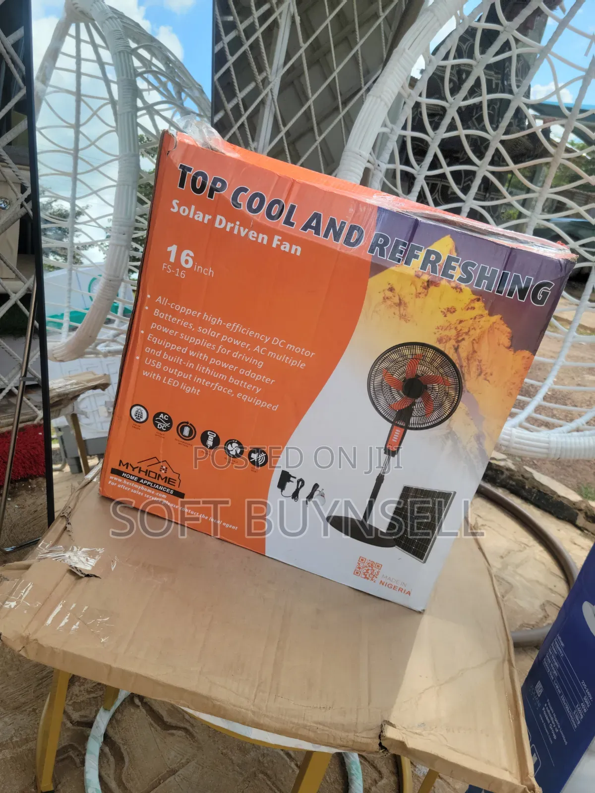 MyHome Solar and Electricity Charge Fan