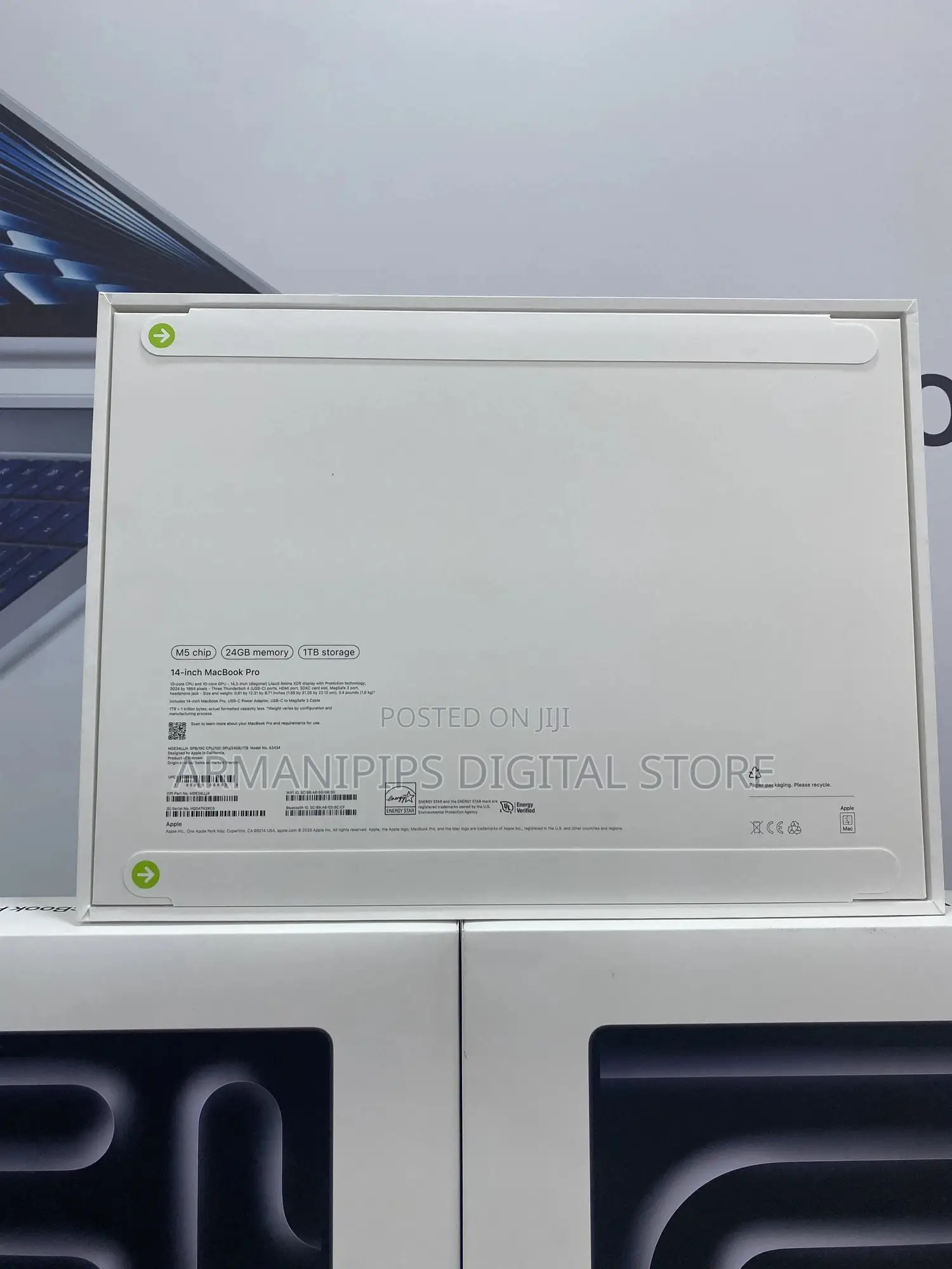 New Laptop Apple MacBook Pro 2025 M5 24GB SSD 1T