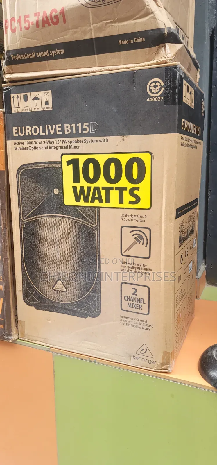EuroliveB115D 1000watts PA System